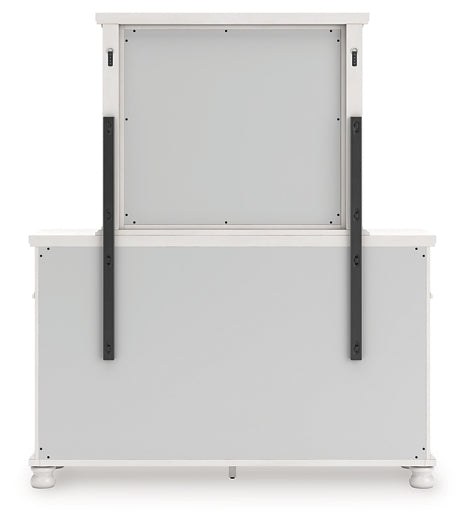 Rowlenstown Queen Poster Bed, Dresser and Mirror