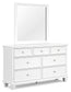 Fortman Twin Panel Storage Bed, Dresser and Mirror