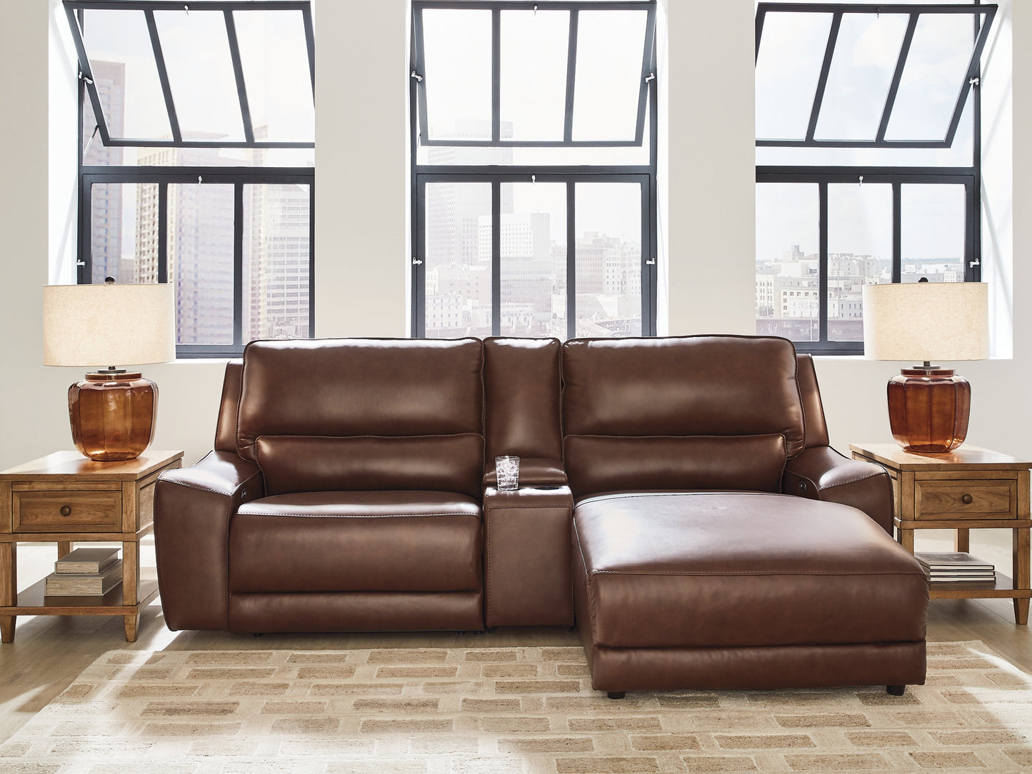 DeepWakes 3-Piece Power Reclining Sectional with Chaise