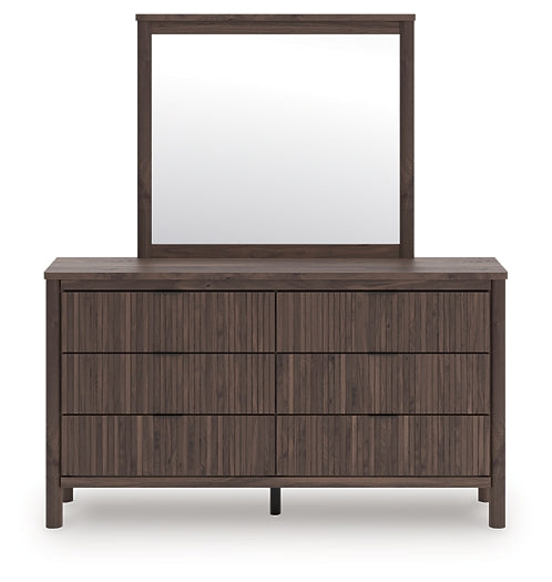Pamytta King Panel Platform Bed, Dresser, Mirror, Chest and Nightstand