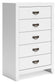 Binterglen Twin Panel Bed, Dresser, Mirror, Chest and Nightstand