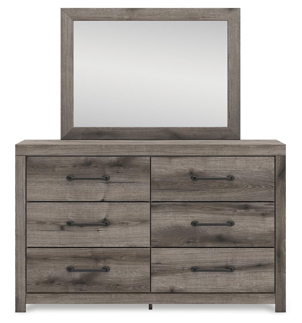 Urbanoore Full Panel Bed with Storage, Dresser, Mirror and Nightstand