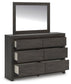Parlayon King Panel Bed, Dresser, Mirror, Chest and Nightstand
