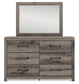 Urbanoore Full Panel Bed, Dresser, Mirror and Nightstand