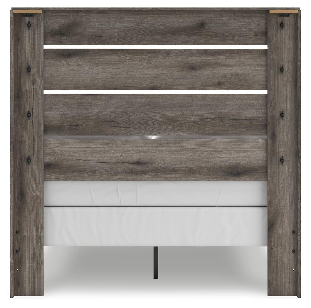 Urbanoore Full Panel Bed, Dresser, Mirror and Nightstand