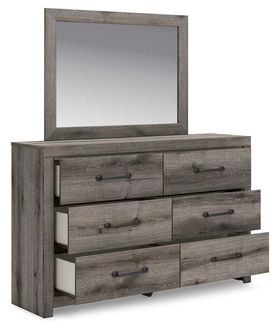 Urbanoore Twin Panel Bed with Storage, Dresser, Mirror and Nightstand
