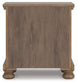 Vandenmore California King Panel Bed with Mirrored Dresser and Nightstand