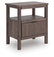 Cadmori King Upholstered Panel Platform Bed, Dresser, Mirror, Chest and Nightstand