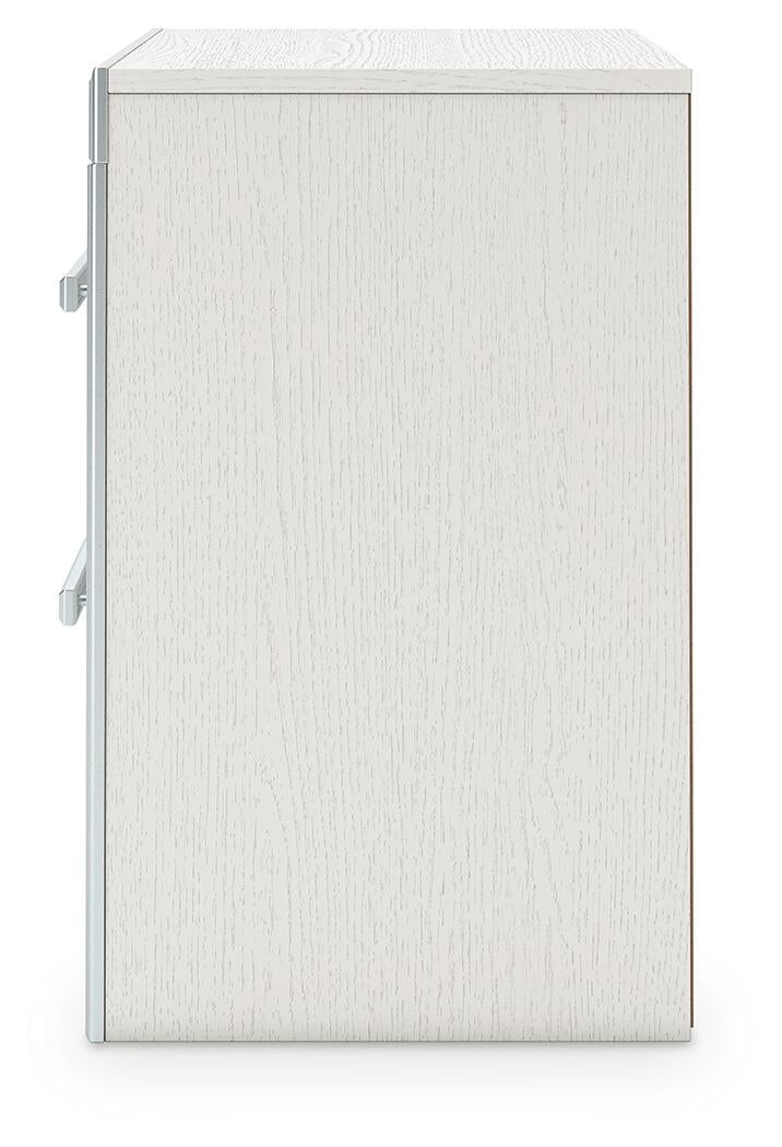 Birmonton Queen Upholstered Bed, Dresser, Mirror and Nightstand