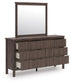 Cadmori Twin Panel Platform Bed, Dresser, Mirror and Nightstand