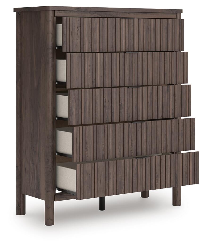 Cadmori Full Panel Platform Bed, Dresser, Mirror, Chest and Nightstand