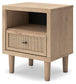 Cielden Queen Upholstered Bed with Roll Slats, Dresser, Mirror, Chest and Nightstand