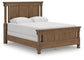 Chadworth Queen Poster Bed with Mirrored Dresser