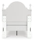 Maylilly Twin Upholstered Panel Bed, Dresser, Mirror and Nightstand
