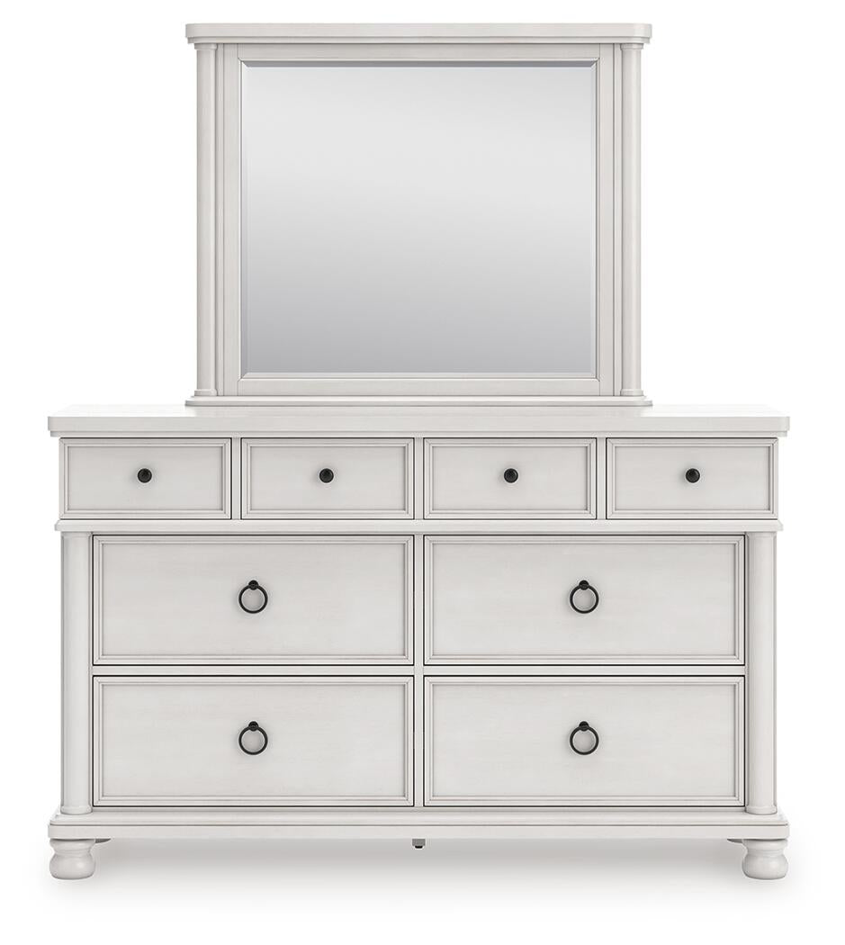 Chadworth Queen Poster Bed, Dresser, Mirror and Nightstand