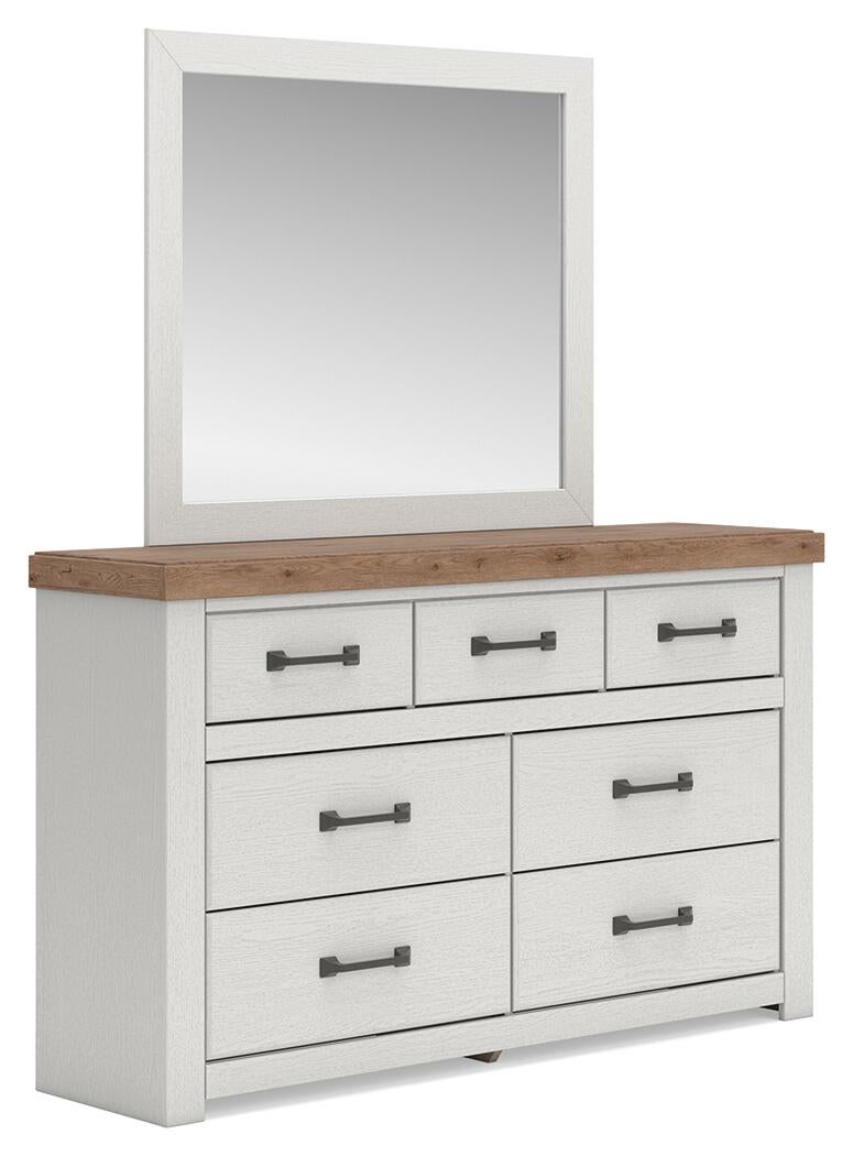 Savonport King Panel Bed, Dresser and Mirror