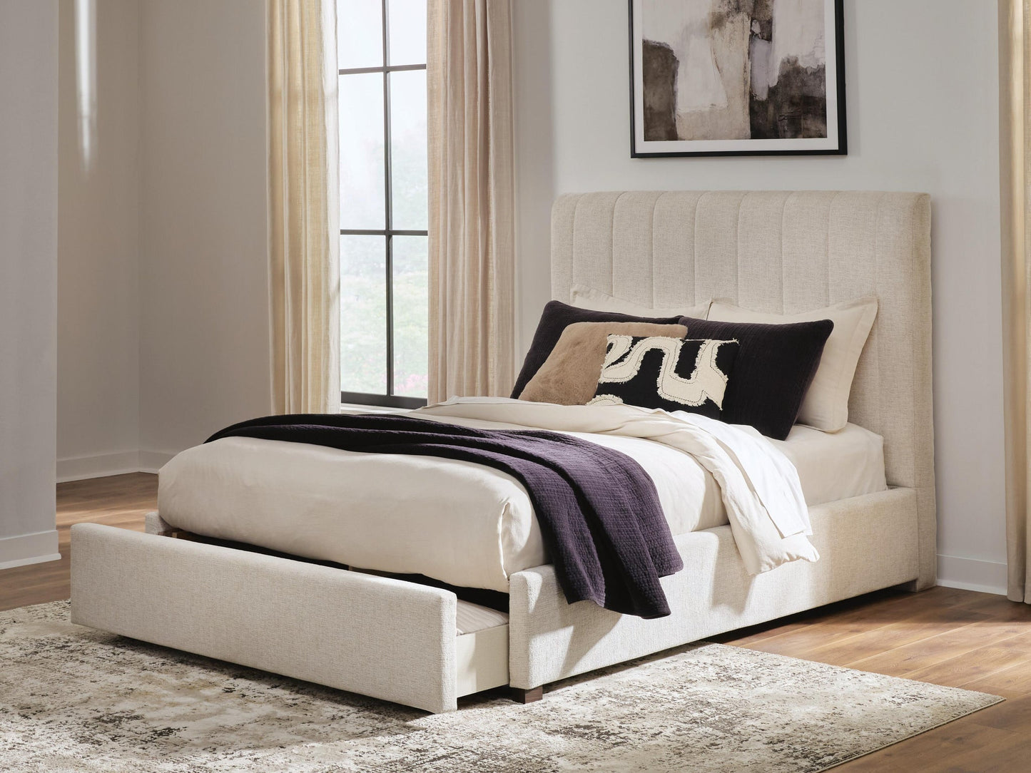 Shoralli Queen Upholstered Storage Bed