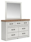 Savonport King Panel Storage Bed, Dresser and Mirror