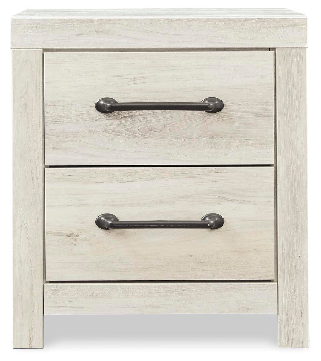 Cambeck Twin Panel Bed with Mirrored Dresser, Chest and Nightstand