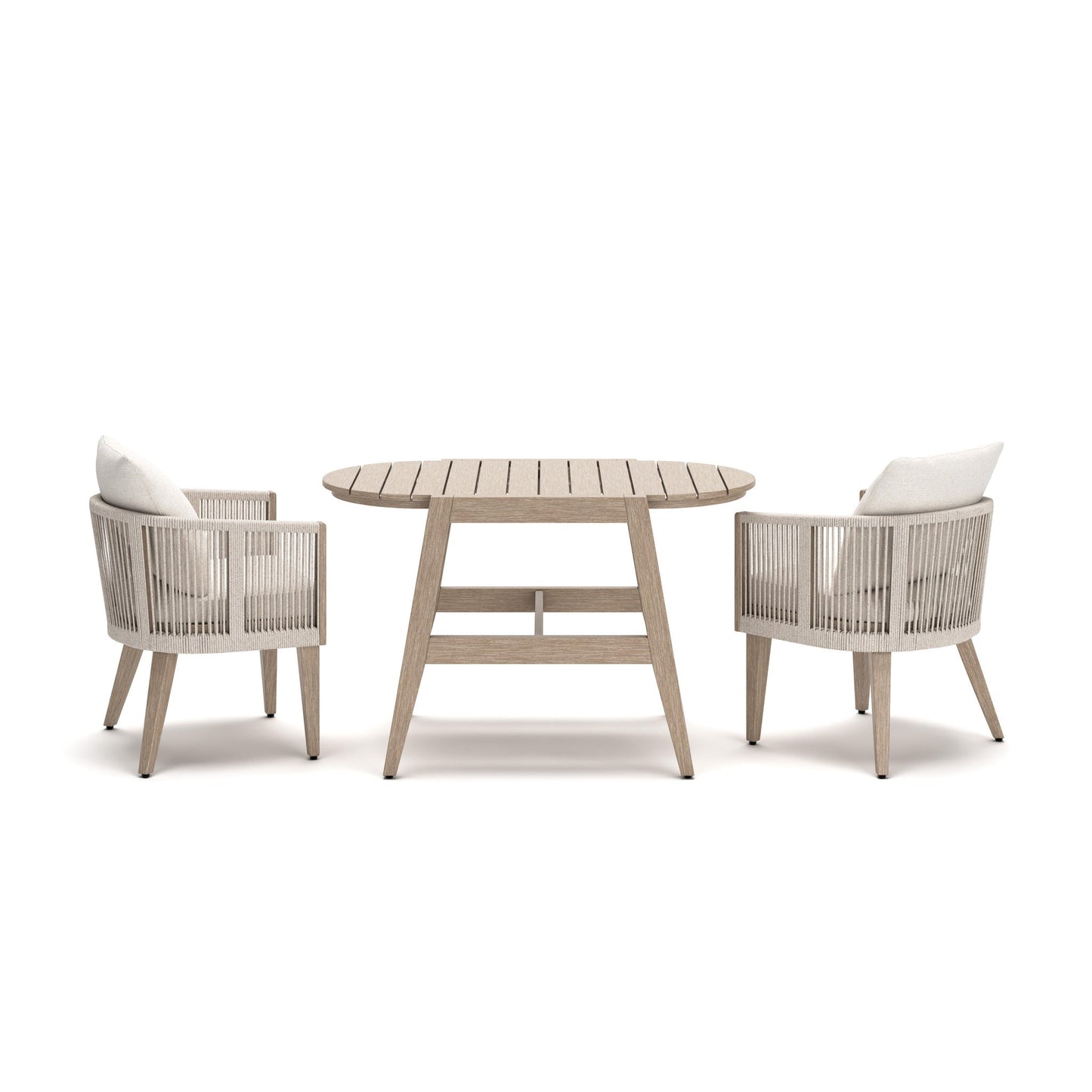 Ivory Vine Chairs w/CUSH/Table Set (3/CN)