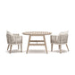 Ivory Vine Chairs w/CUSH/Table Set (3/CN)