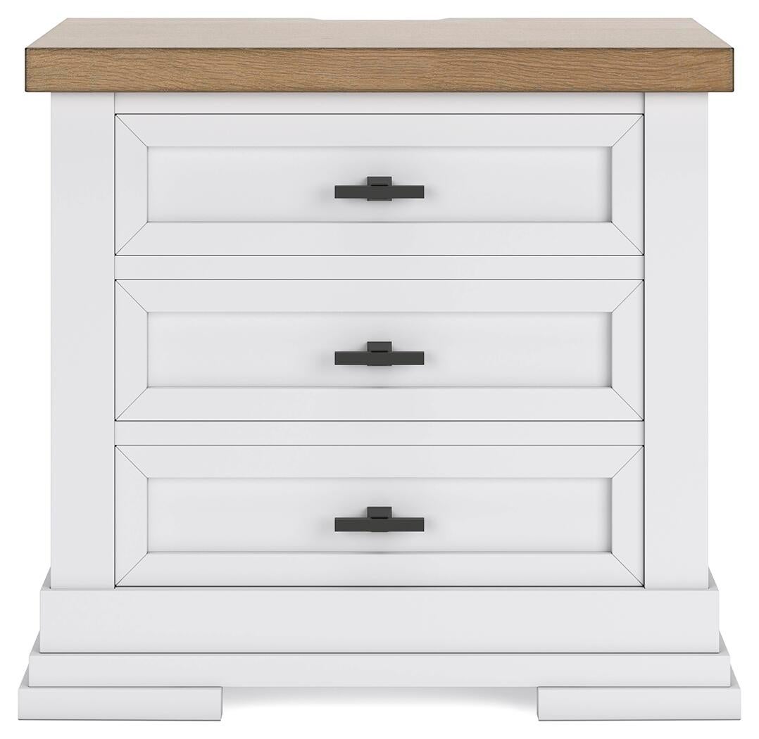 Ashbryn Three Drawer Night Stand