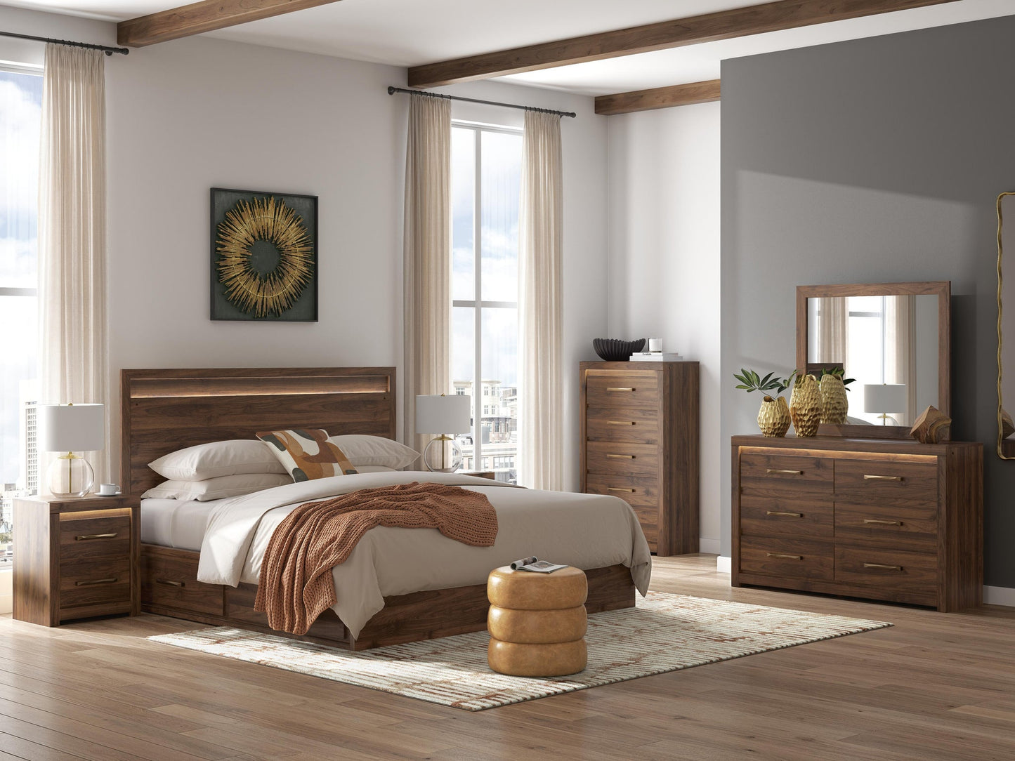 Janfyn King Panel Bed with Storage
