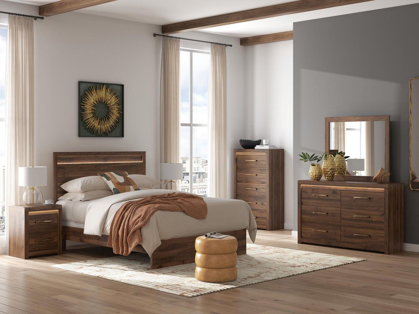 Janfyn Queen Panel Bed