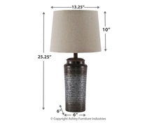 Load image into Gallery viewer, Norbert Metal Table Lamp (2/CN)
